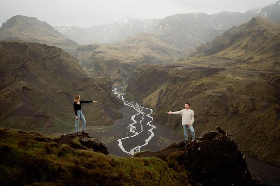 ENGAGEMENT PHOTO SHOOT IN THORSMORK, the VALLEY OF THOR