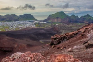 overhead view of the Westman Islands, an iceland elopement spot
