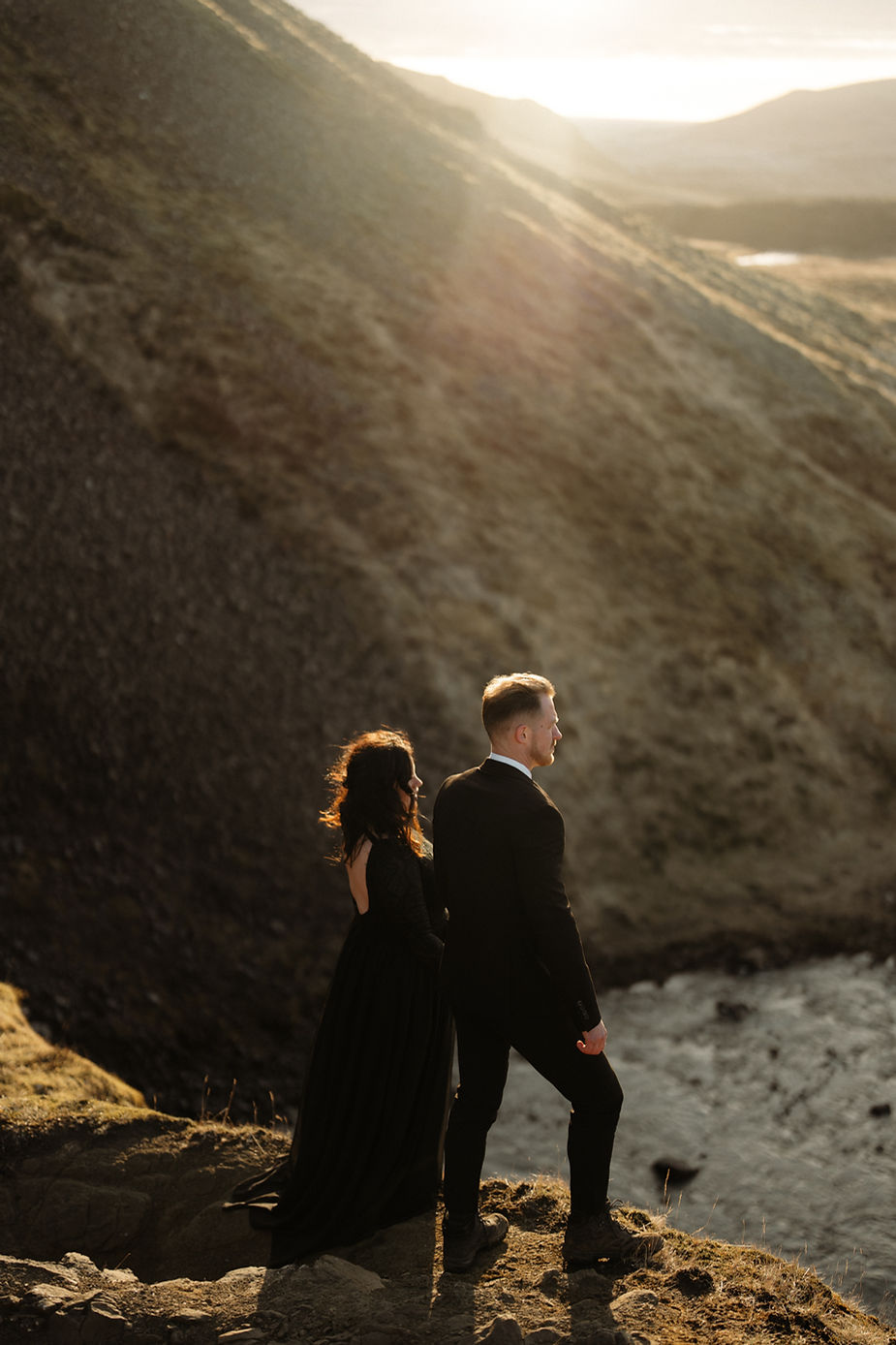 SUNSET ELOPEMENT in HELGUFOSS