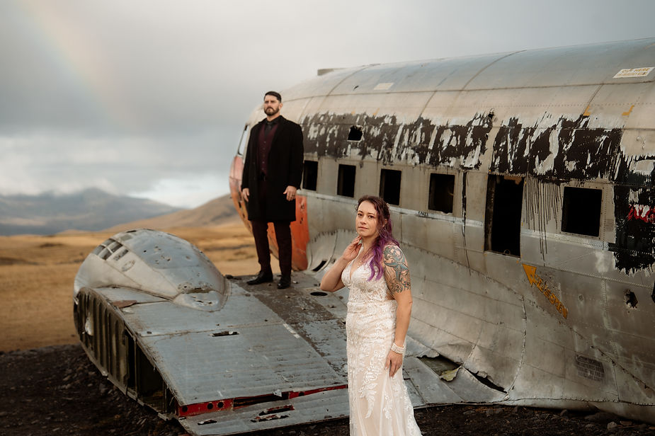 secret plane crash in iceland wedding