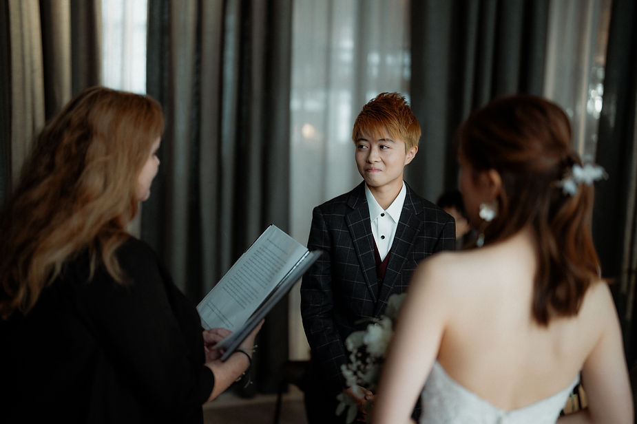 lgbtqi+ couple gets married in an iceland wedding ceremony.