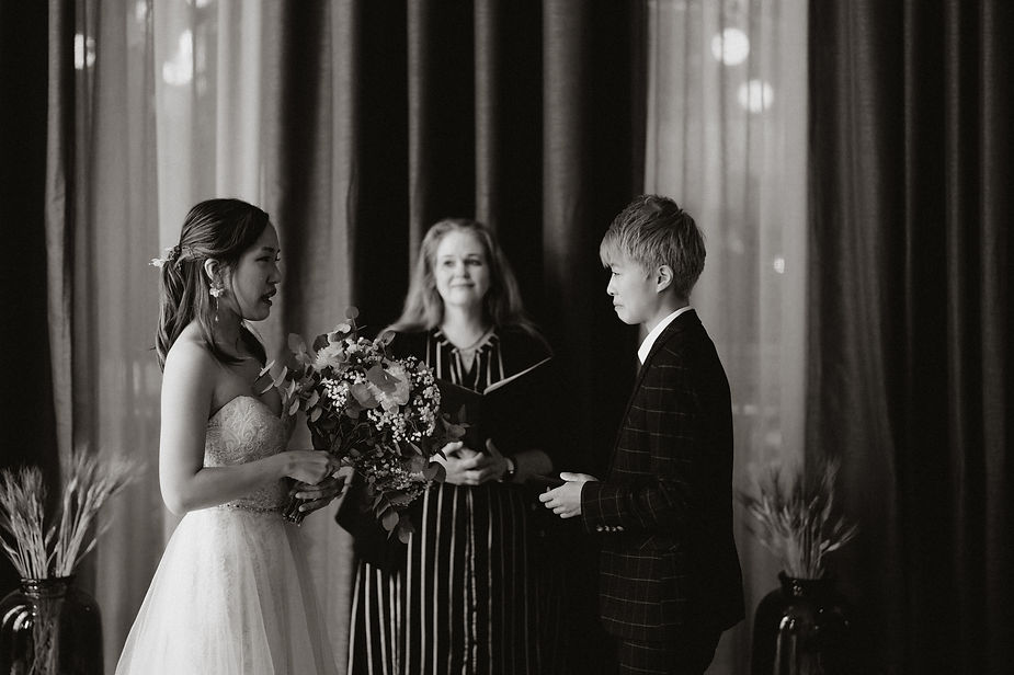 lgbtqi+ couple say vows during destination wedding in iceland.