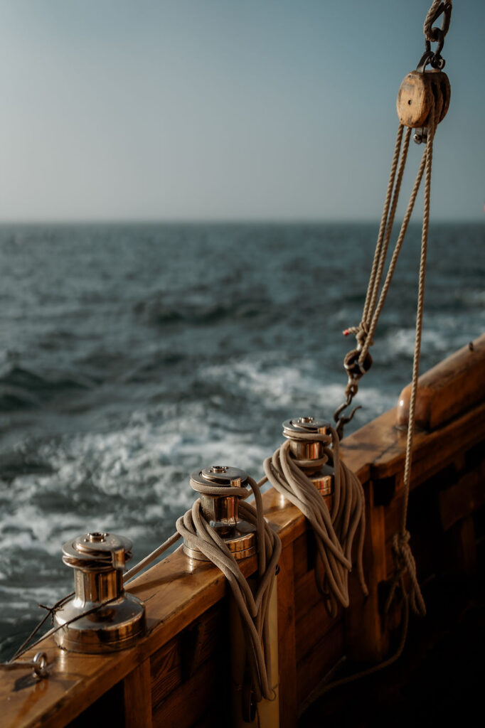 sailboat goes through Greenland for an adventure elopement.