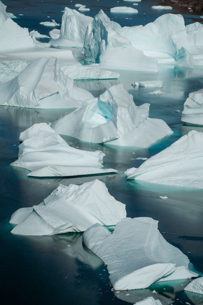 glaciers in greenland during destination wedding adventure.