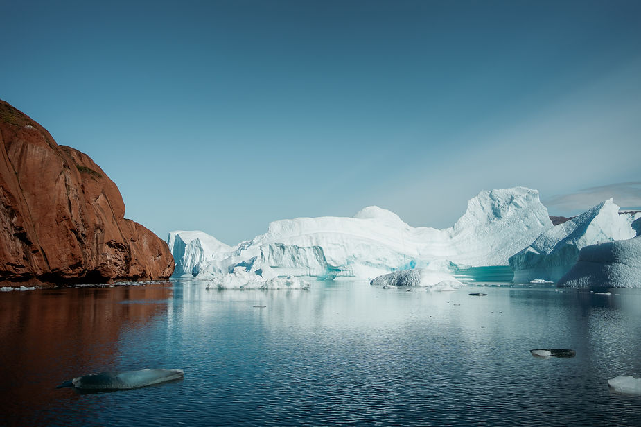greenland coast and glaciers during destination elopement.