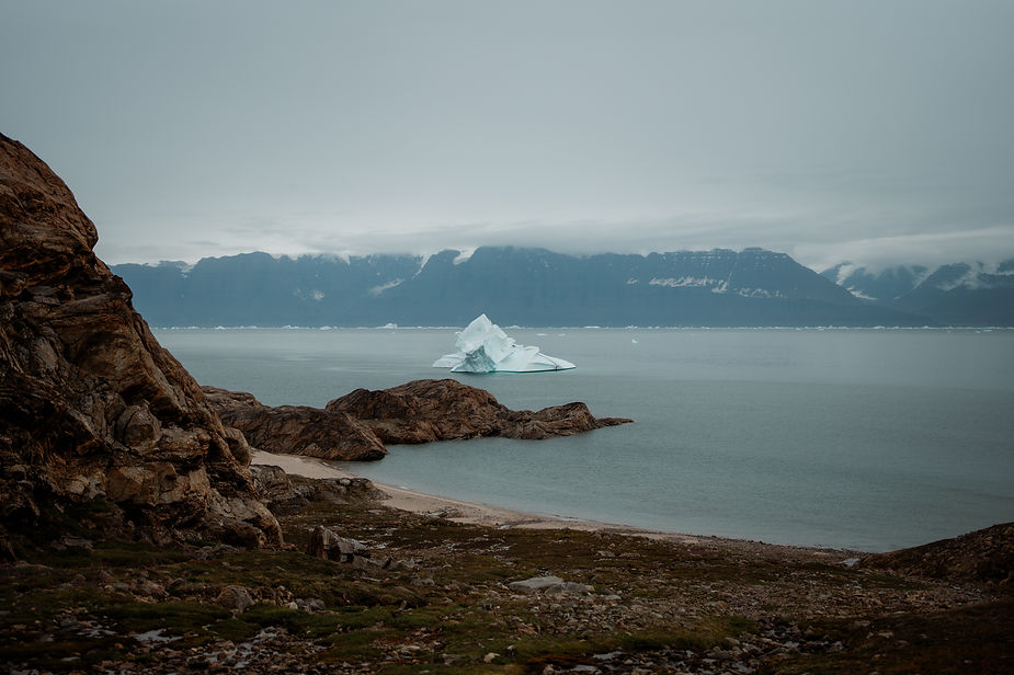 greenland coast during a destination elopement adventure.